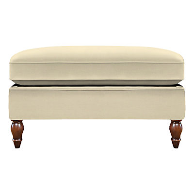 Duresta Vaughan Footstool, Umber Leg Canterbury Linen Pearl